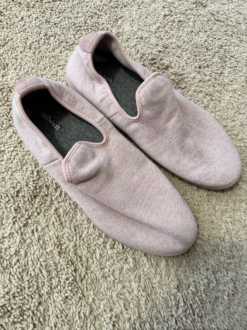 allbirds Pink Wool Slip-On loungers